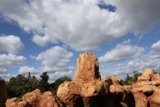 Ancient Adobe Ruins Under Cloudy Sky