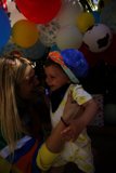 Precious Moments Under Balloons