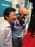 Ken Jeong and Jim Rash at Community Yahoo Premiere