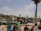 Group Gathering Under a Palm Tree
