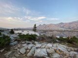 Majestic Mountain View from Rocky Shores