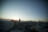 Sunset over the Urban Skyscrapers
