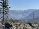 Majestic vista from atop Yosemite's mountain range
