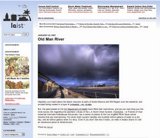 Nature and Text Collide on Old Man River Website