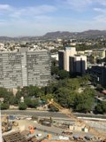 Cityscape of Los Angeles from atop The Broad