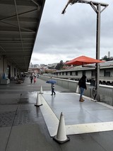 Rainy Day at San Francisco's Ferry Building Plaza