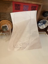 Minimalist Line Drawing on Translucent Paper with Still Life
