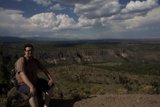 A Man Contemplating the Majestic View of the Plateau