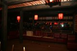 Red Chairs and a Bar