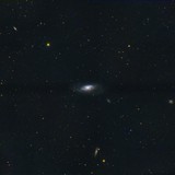 M106 Galaxy in SHO Narrowband with RGB Stars