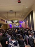 Busy Lobby Gathering