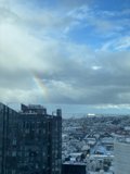 Rainbow above the Urban Metropolis