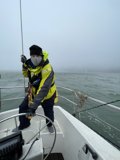 Yellow Jacket and Hat on a Californian Boat