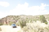 Blue Truck Adventure through Dome Wilderness