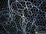 Blue Lines on a Soccer Net