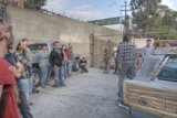 Gathering Around a Classic Car