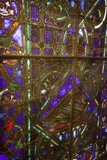 Colorful View of Stained Glass Window in St. James Chapel