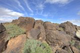 Majestic Rock Formation Against the Blue Skies