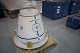 Space Capsule on a Wooden Pallet