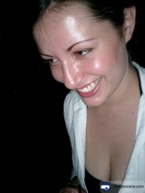 Smiling Alyjaa in White Shirt