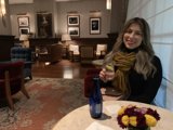 Rustic Living Room Wine Night