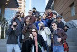 Photographers and Paparazzi on Stairs