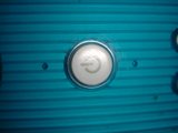 Blue Button in Focus