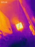 Thermal Imaging Shows Hot Electronic Component