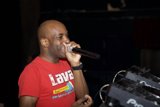MC Q steals the show with his trusty microphone