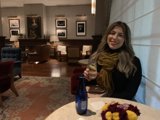 A Cozy Evening with Wine and Art