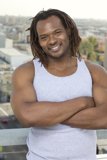 Happy Man with Dreadlocks