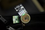 Electronic Timepiece Attached to Bag