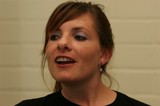 Candid Portrait of a Woman Mid-Conversation