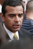 Antonio Villaraigosa Addresses Reporters in Formal Attire