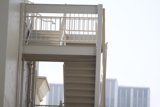 Urban Architecture: White Metal Stairway