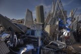 Junk Heap Under the Cloudy Sky