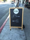 The Pie Hole's Chalkboard Sign