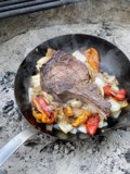 Sizzling Mutton Steak on the Grill