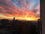 Vibrant Sunset Glowing over The Broad in LA