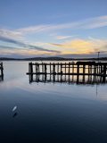 Bodega Harbor's Pier at Sunset