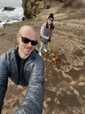 Coastal Selfie with Furry Friend