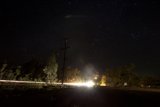 Night Drive under Starry Sky