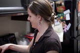 Penelope at Work: A Quiet Moment of Focus