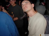 Urban Nightlife: Portrait of a Black-Clad Man