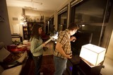 Holiday Gift Exchange in a Cozy Urban Apartment