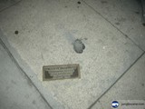 Footprint on a Plaque