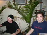 Two Men Enjoying Indoor Greenery