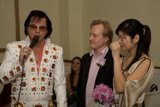 Elvis Presley and his bride