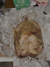 Herb-Crusted Roasted Chicken in Aluminum Foil
