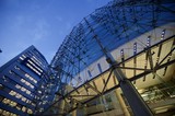 Modern Glass Architecture at Dusk in London
